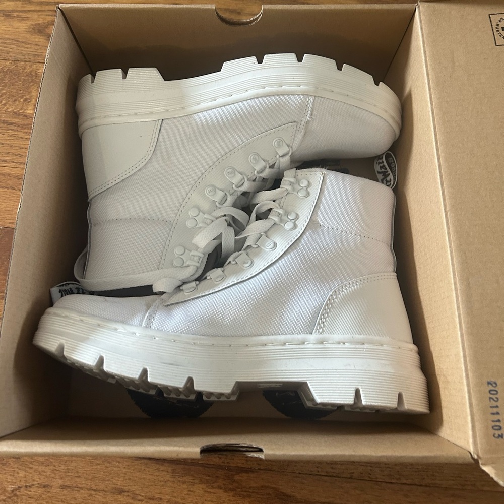 Dr. Martens White Combat Boots